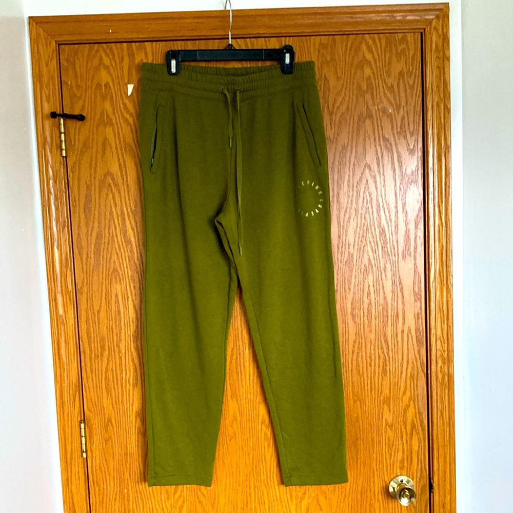 PINK Victoria's Secret Green Sweatpants Relaxed Fit